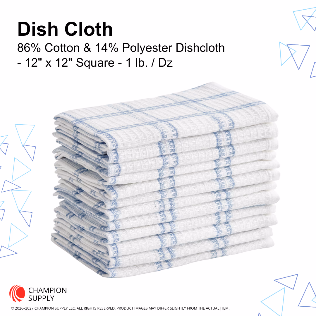 Dish Cloth 12X12, Case of 24
